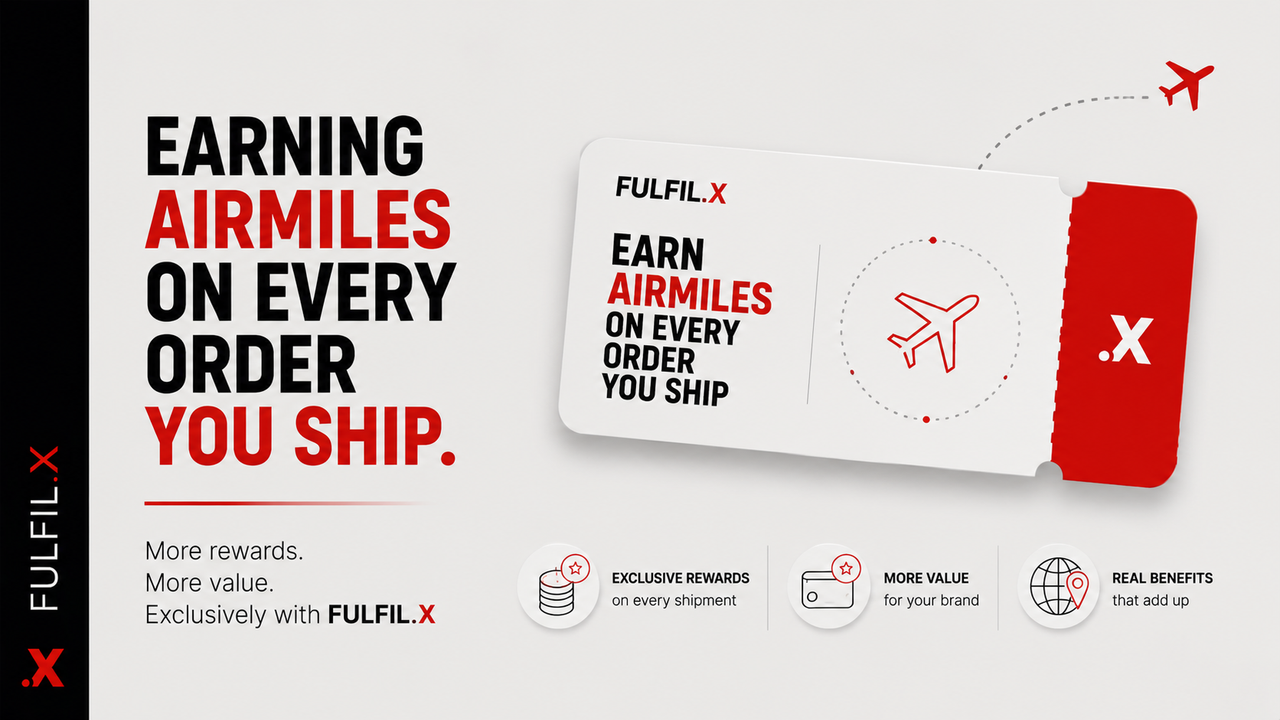 Earning Airmiles On Every Order You Ship